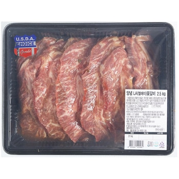 미국산 양념 LA 꽃갈비2.5kg x 2팩