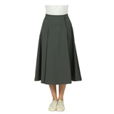 레니본 여성 플레어 스커트 - 그레이