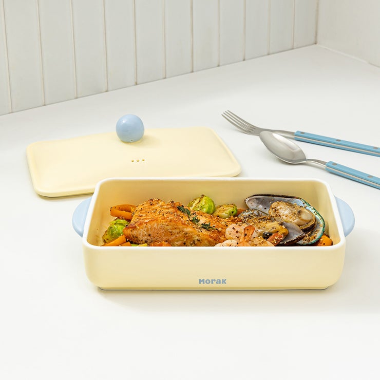 윤도자기 모락 사각형 생선 찜기 1P (1,050ml) 윤도자기 모락 사각형 생선 찜기 1P (1,050ml)