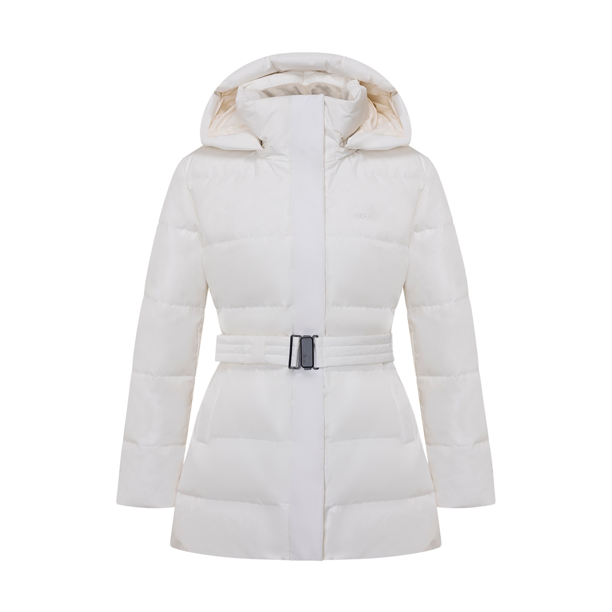 네파 여성 구스다운 벨트 재킷 - 아이보리 네파 여성 구스다운 벨트 재킷 - 아이보리