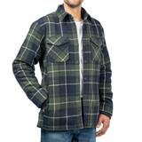Jachs Men's Wool Blended Shirts Jacket - Green Jachs Men's Wool Blended Shirts Jacket - Green