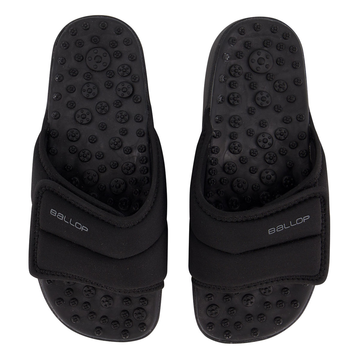 밸롭 성인 뉴 지압 슬리퍼 - 여성 블랙, 250mm