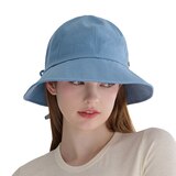 안드레아바나 여성 리본 버킷햇 - 블루