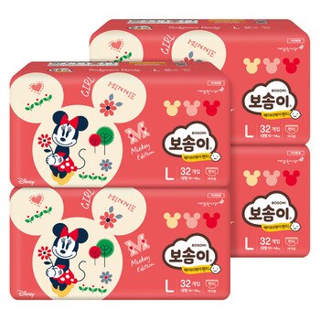 보솜이베이비케어팬티형기저귀대형여아용 32매x 4 보솜이베이비케어팬티형기저귀대형여아용 32매x 4