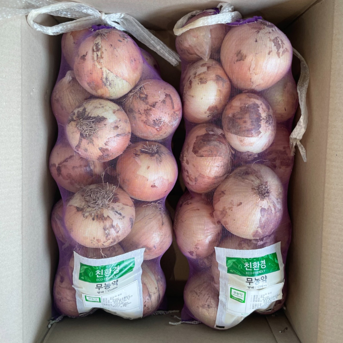 친환경 양파  2망(4kg x 2개)