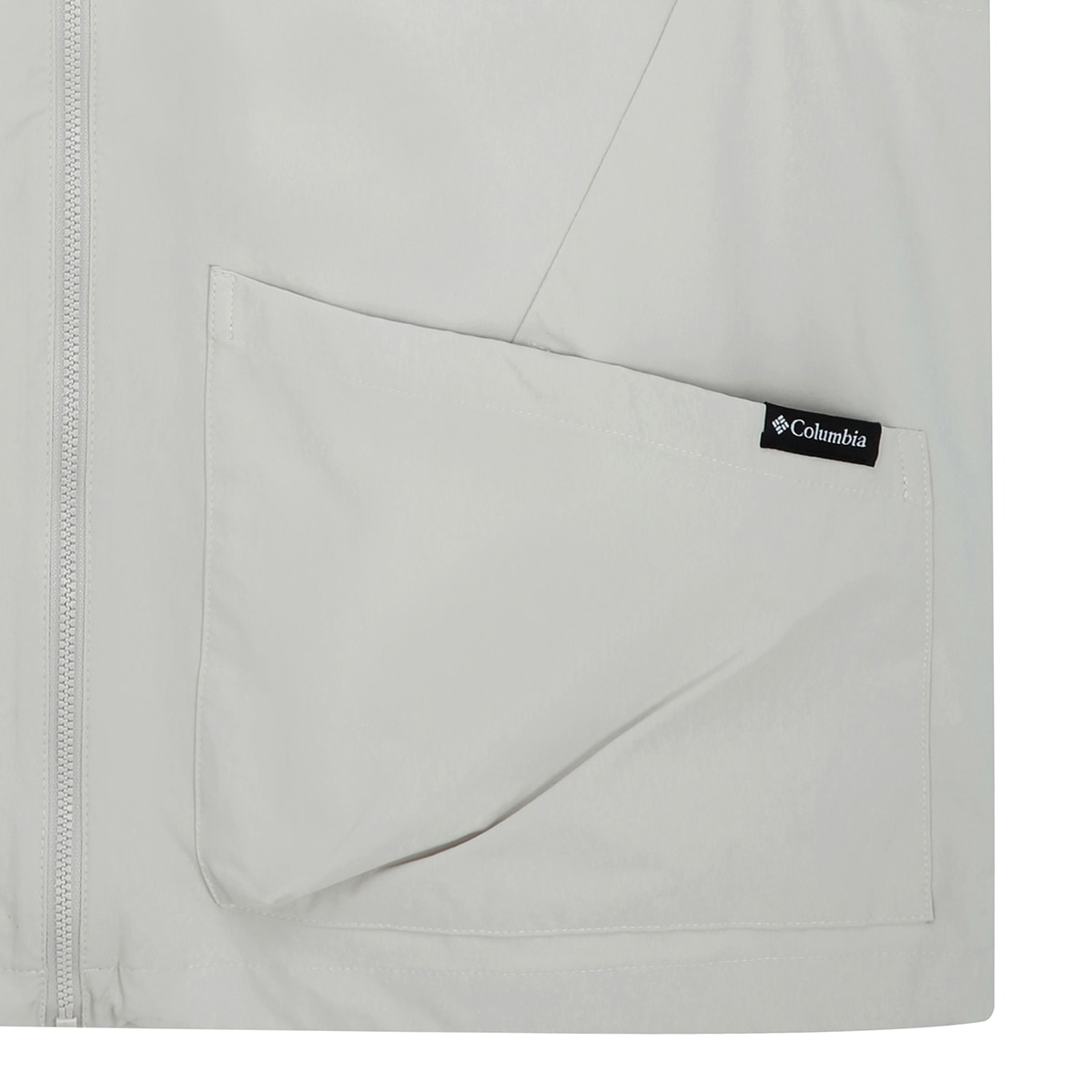 컬럼비아 여성 후드 베스트 - 그레이 베이지, S