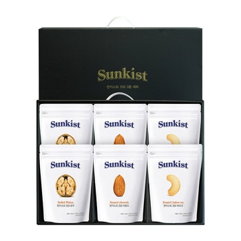 썬키스트 250g 견과 3종 선물세트 1.5kg (250g x 6)