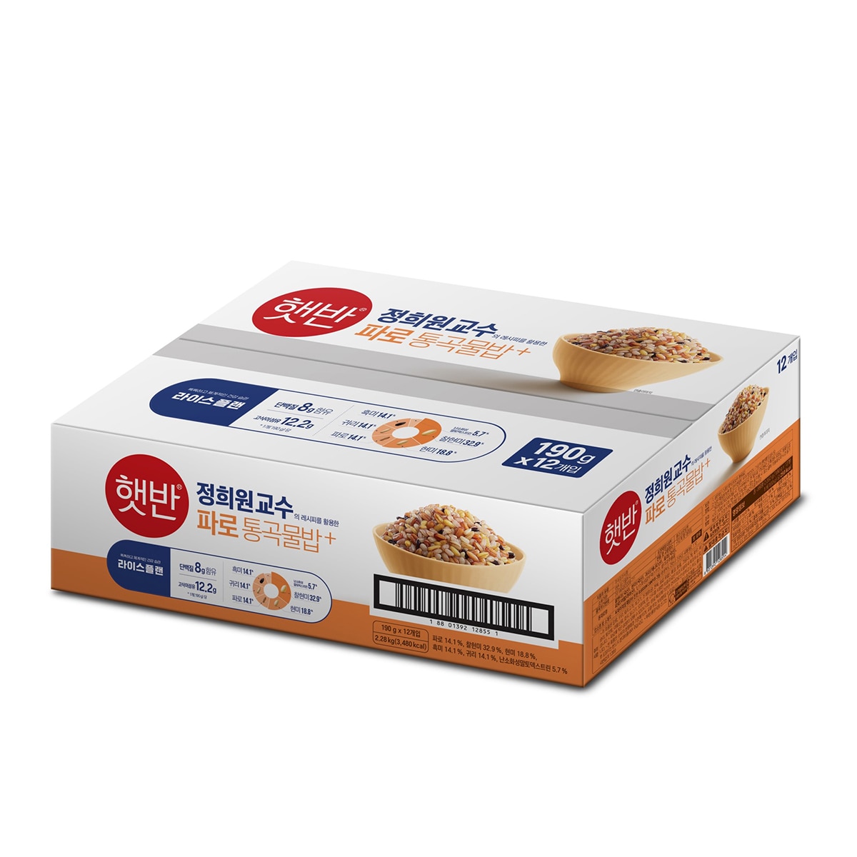 햇반 파로 통곡물밥 190g x 12