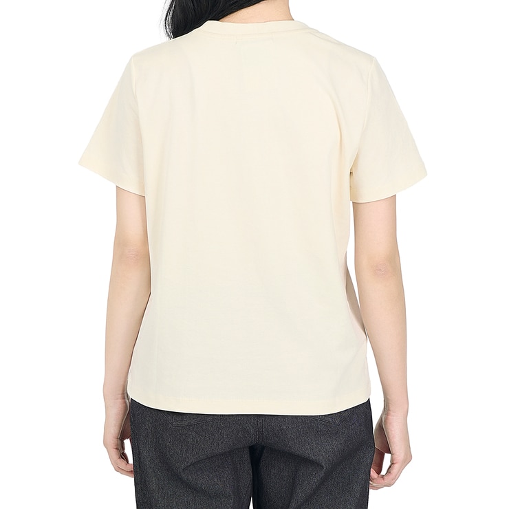 코데즈컴바인 여성 반소매 티셔츠 - 크림, L
