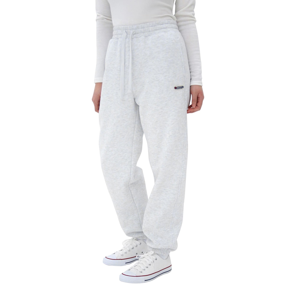 아웃도어 프로덕츠 여성 플리스 조거 - 멜란지 화이트, S