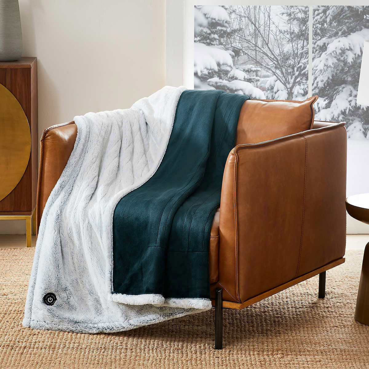 Berkshire 전기 담요 127 x 152cm 다크틸(블루) 코스트코 코리아