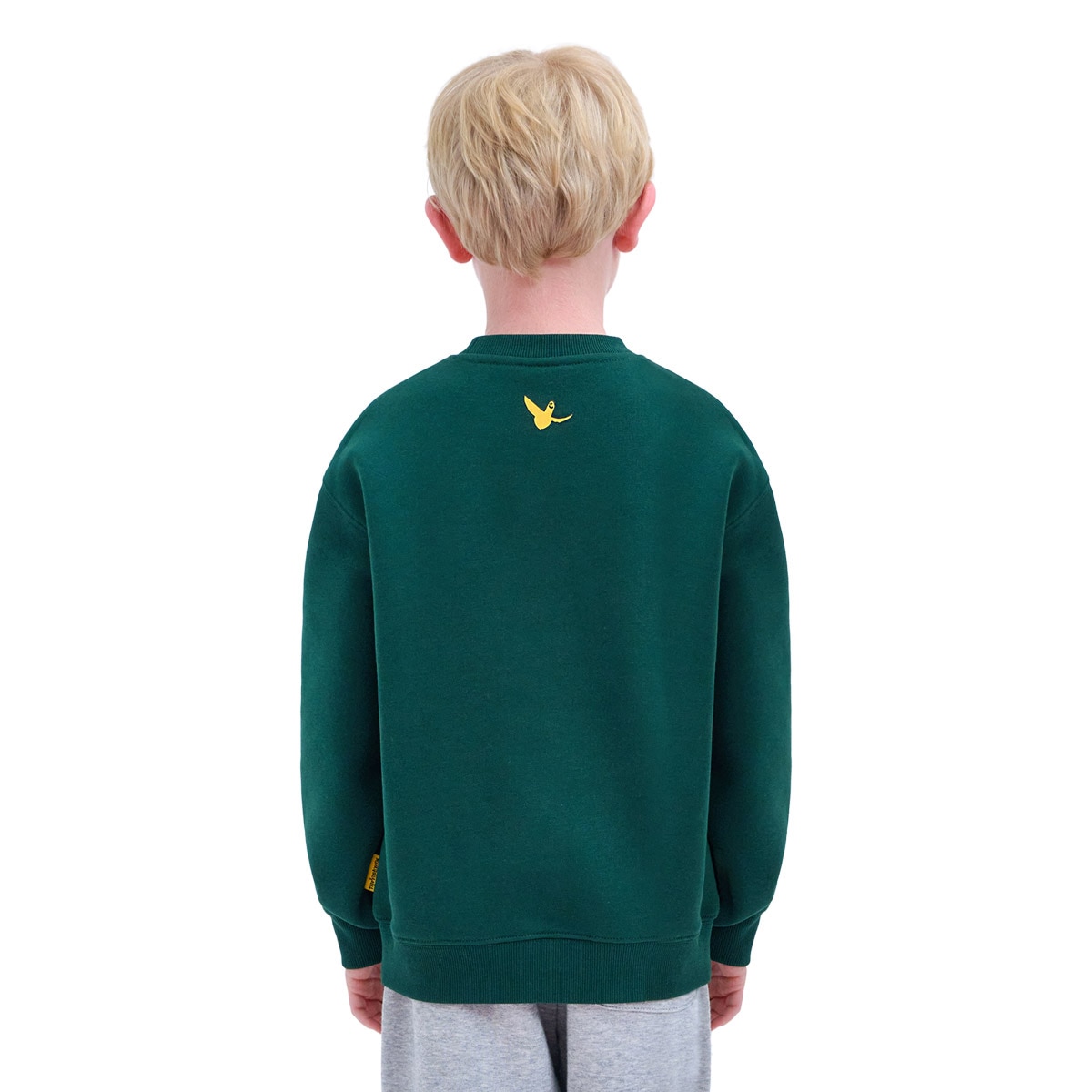 마크 곤잘레스 키즈 긴소매 플리스 크루 - 다크그린, 140