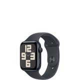Apple 워치 SE GPS 44mm 미드나잇 알루미늄 스포츠 밴드 - S/M