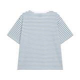 컬럼비아 여성 스트라이프 티셔츠 - 블루, S