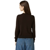 리디아 바인 여성 수피마코튼 크루넥 가디건