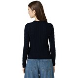 리디아 바인 여성 수피마코튼 케이블 가디건 - 네이비