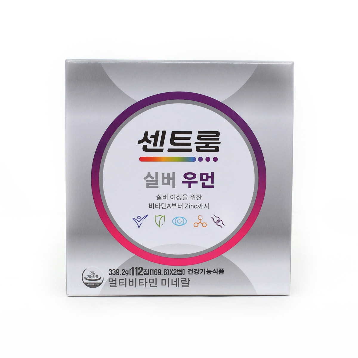 센트룸 실버 멀티비타민 선물세트 112정 x 2병 x 180 - 센트룸 우먼 선물세트