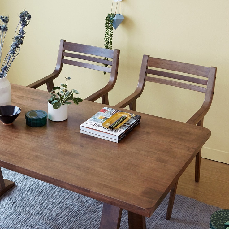 리비니아 카멜 마티나 원목 식탁 세트