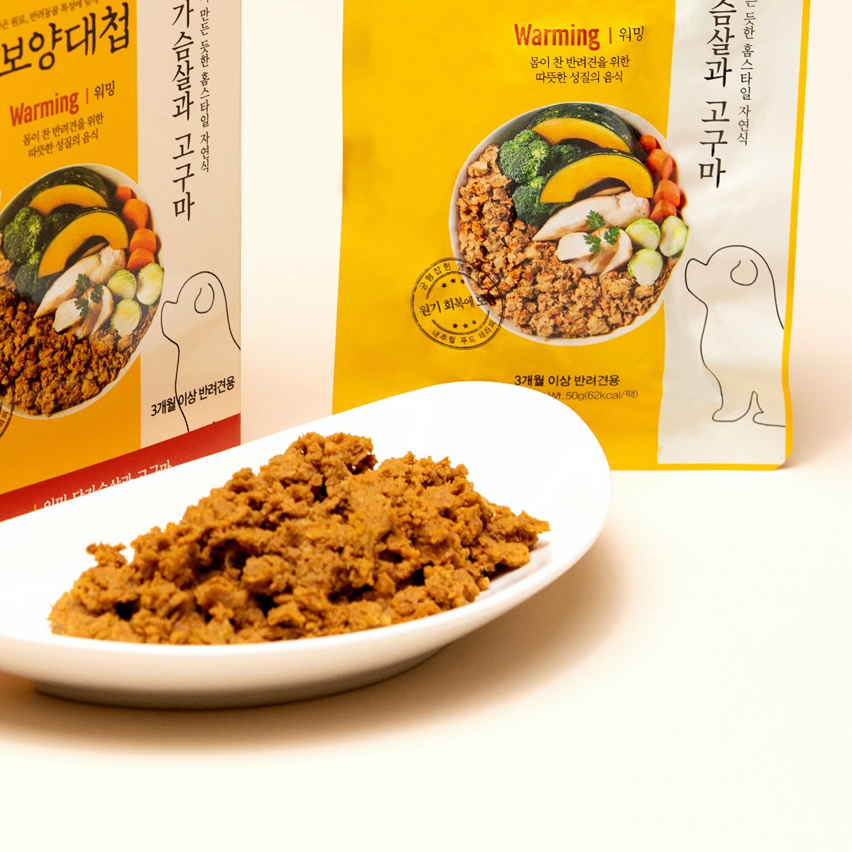 보양대첩 홈스타일 자연식 50g x 30ea - 워밍(닭가슴살과 고구마)