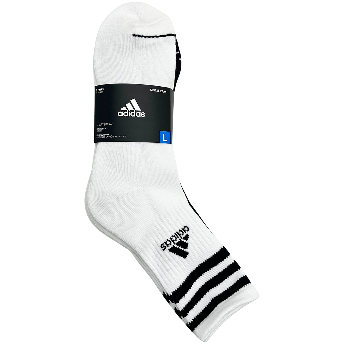 아디다스 성인 장목양말 5족 - 라지 아쏘트