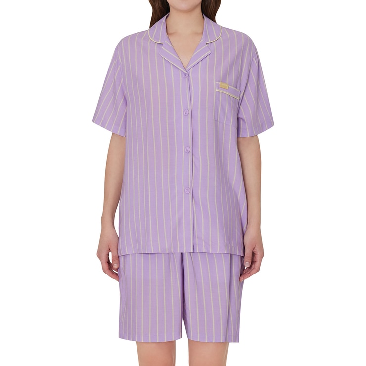 게스 여성 레이온 파자마 세트 - 라벤더, S