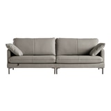 다우닝 코지 전체천연가죽 소파 3.5인