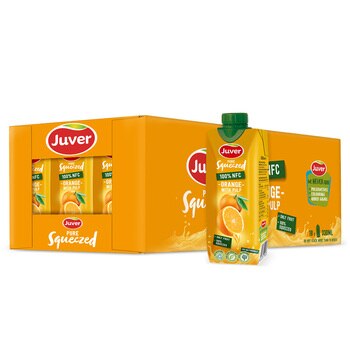Juver 착즙 오렌지주스 330ml x 18 Juver 착즙 오렌지주스 330ml x 18