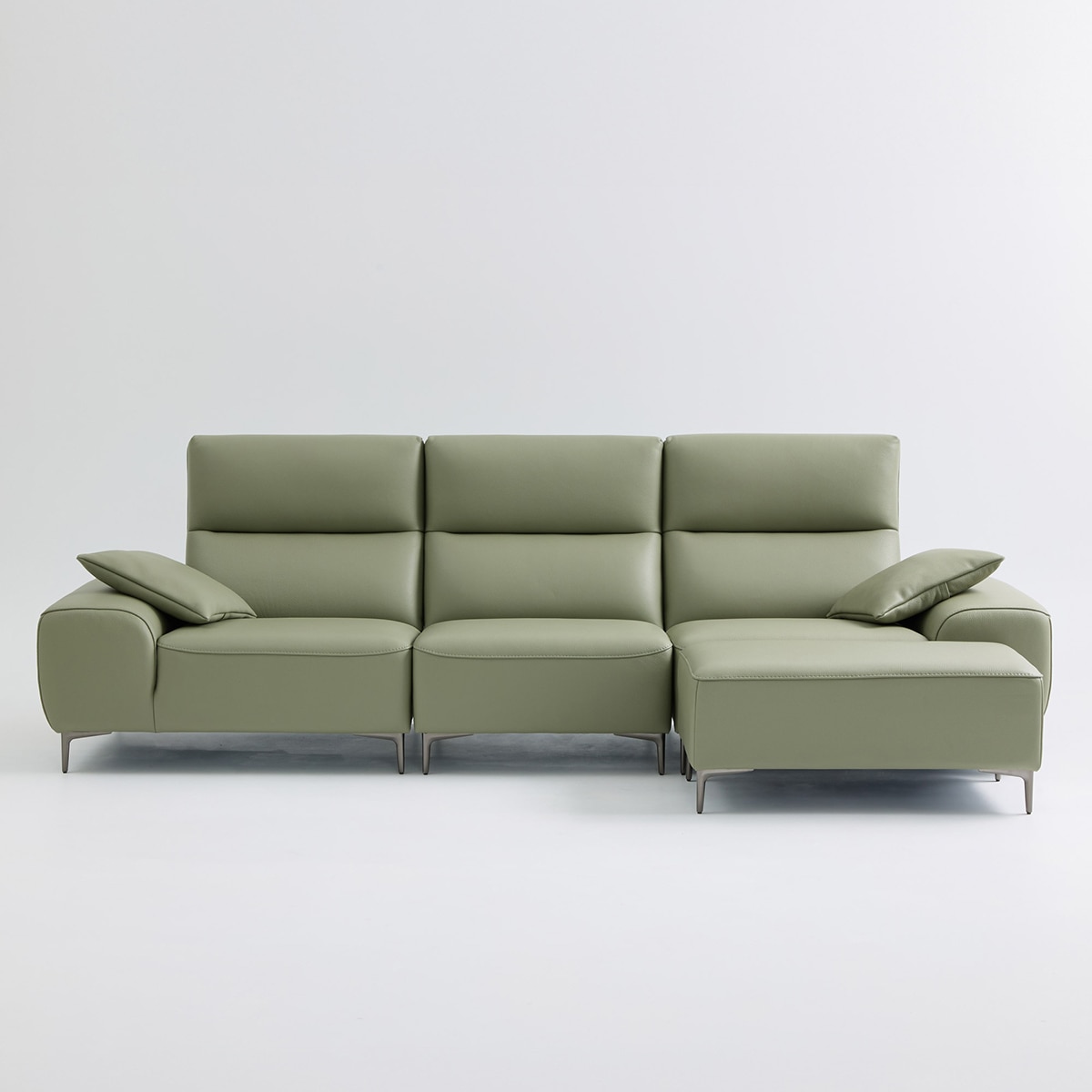 UND NA17 전체 천연 이태리 슈렁큰통가죽 4인 소파+보조스툴