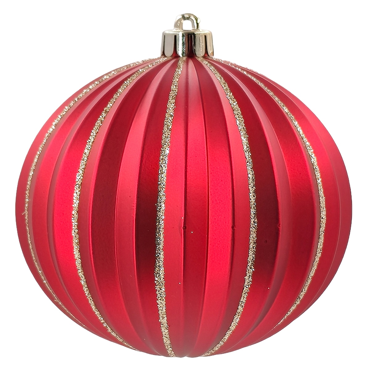 크리스마스 100mm 오너먼트 장식 18개 세트 - 레드/그린
