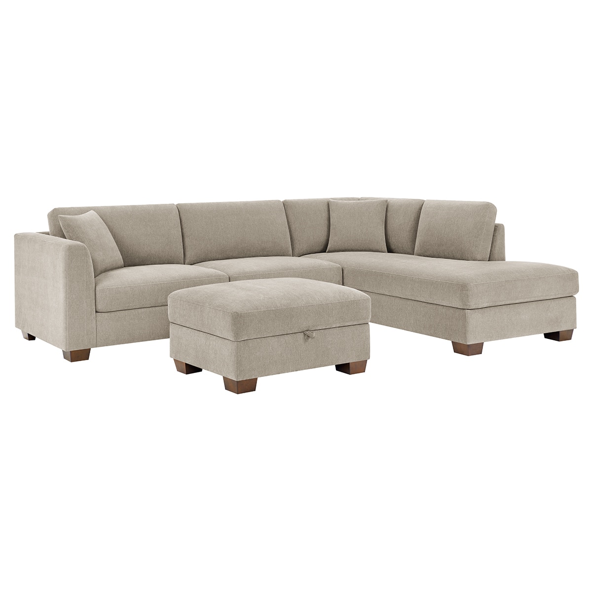 토마스빌 월슨 패브릭 섹셔널 소파 +수납형오토만