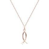 클라베드제이 14K 골드 0.01ct 다이아몬드 목걸이 소니아 - 로즈골드