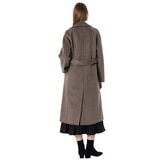 비지트 인 뉴욕 여성 울캐시미어 혼방 코트 - 브라운, L 비지트 인 뉴욕 여성 울캐시미어 혼방 코트 - 브라운, L