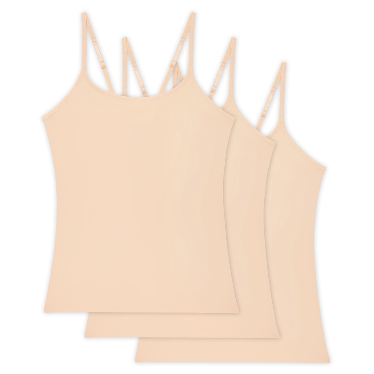 게스 여성 모달 캐미솔 3매 - 베이지/베이지/베이지