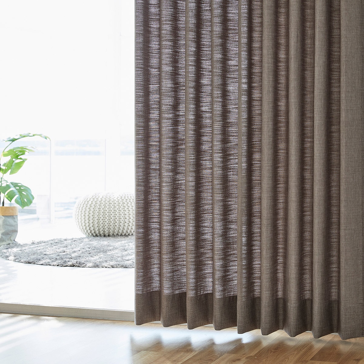 커튼 650x230/240 - 패턴B(코코아), 230
