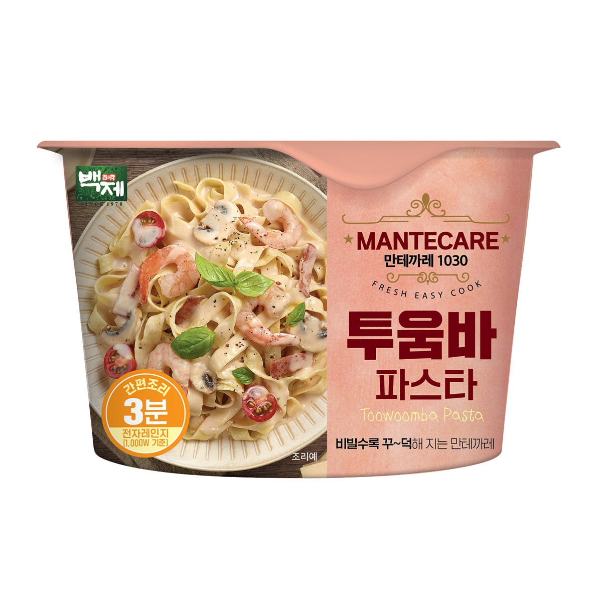 백제만테까레투움바파스타185g x 8