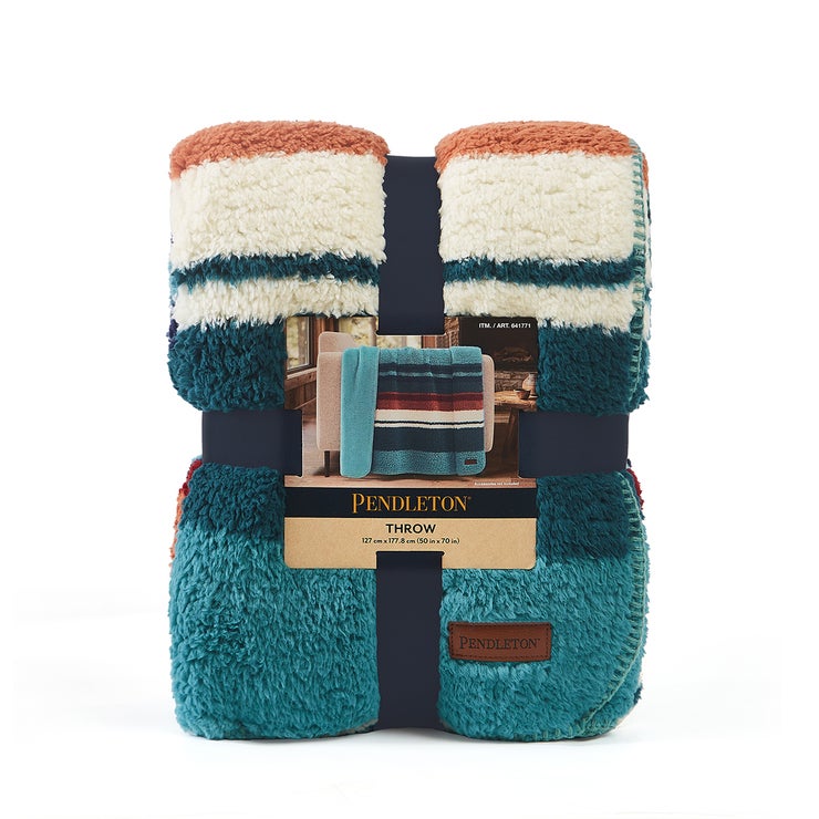 Pendleton 셔파 담요 127x177cm - 아주르레이크(틸)