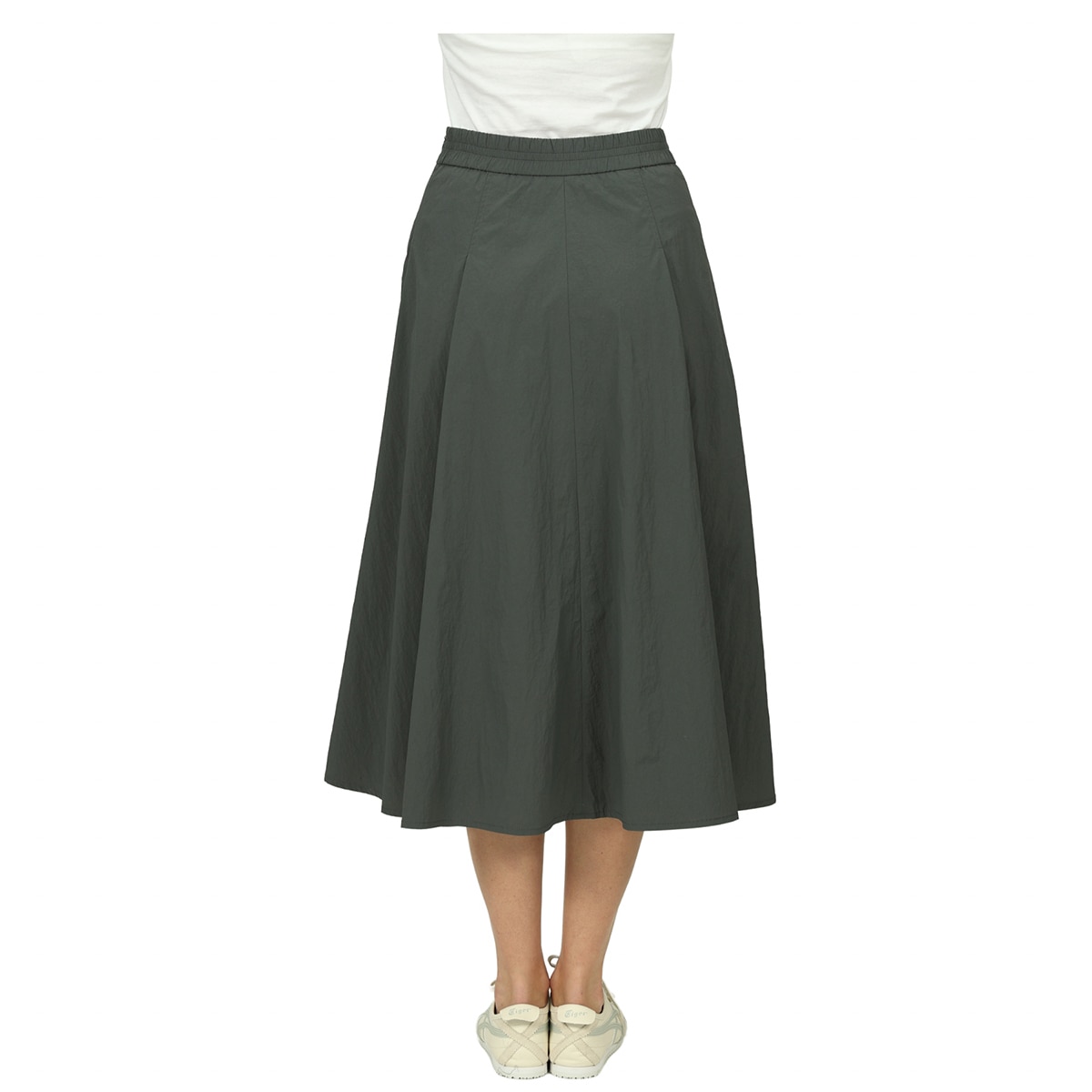 레니본 여성 플레어 스커트 - 그레이