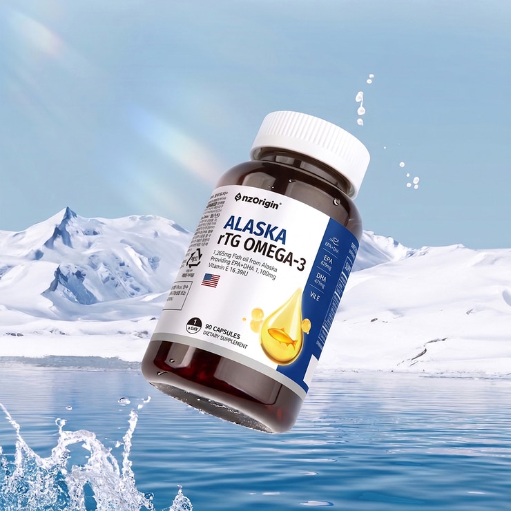 엔젯오리진 알래스카 rTG오메가3 / 1,280mg x 90캡슐 엔젯오리진 알래스카 rTG오메가3 / 1,280mg x 90캡슐