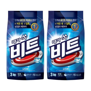 비트 분말 세탁세제 파우치 3kg x 2