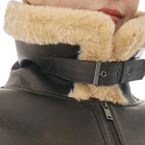 비지트 인 뉴욕 여성 인조퍼 무스탕 비지트 인 뉴욕 여성 인조퍼 무스탕