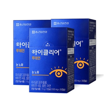 종근당건강아이클리어루테인 500mg x 30캡슐x 3
