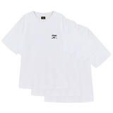 지프 크루 티셔츠 3매 - 화이트, XL