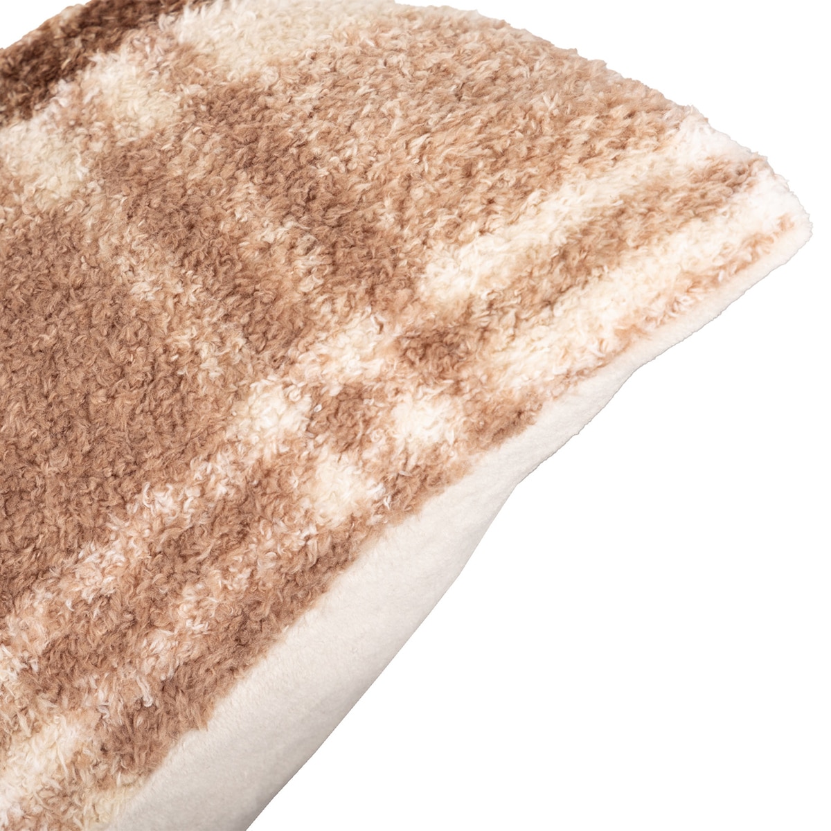 Berkshire 타탄 체크 데코 부클레 쿠션 50x50cm - 베이지