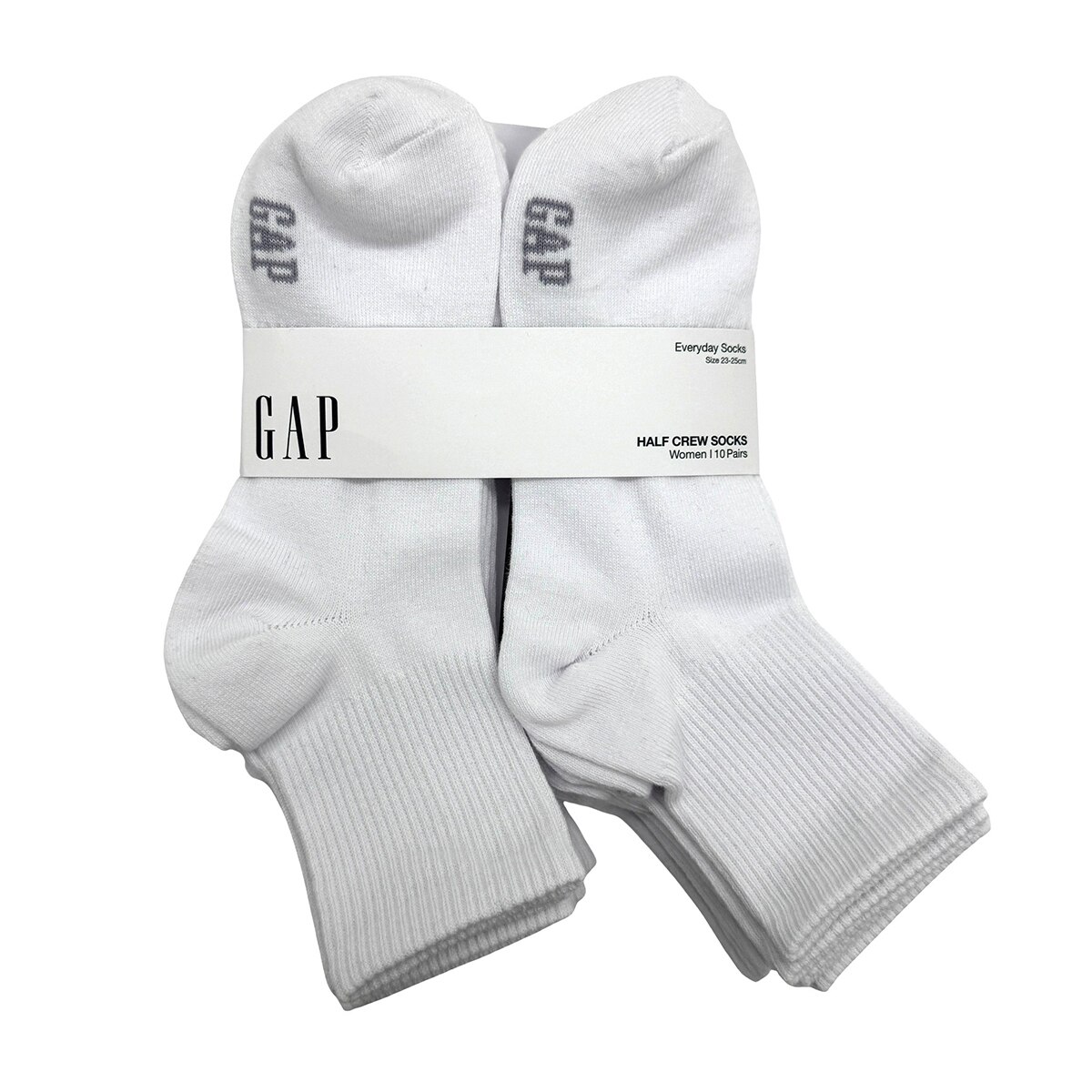 갭 데일리 양말 10족 - 화이트 미디움