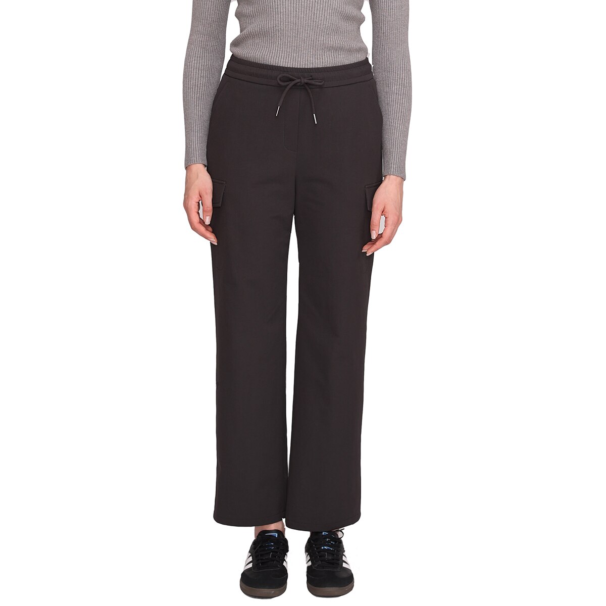 솔레지아 여성 와이드 밴딩 팬츠