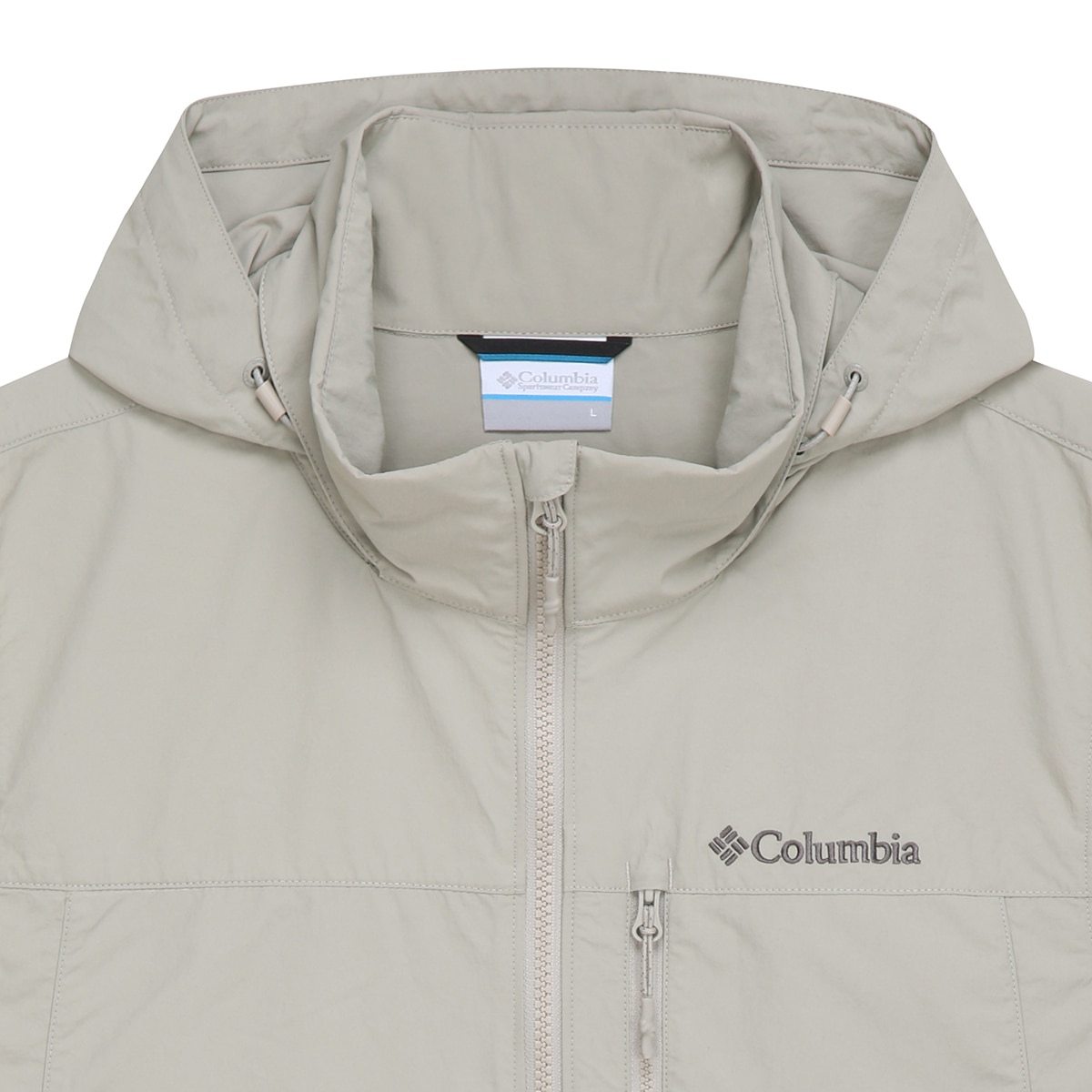 컬럼비아 남성 후드 베스트 - 베이지