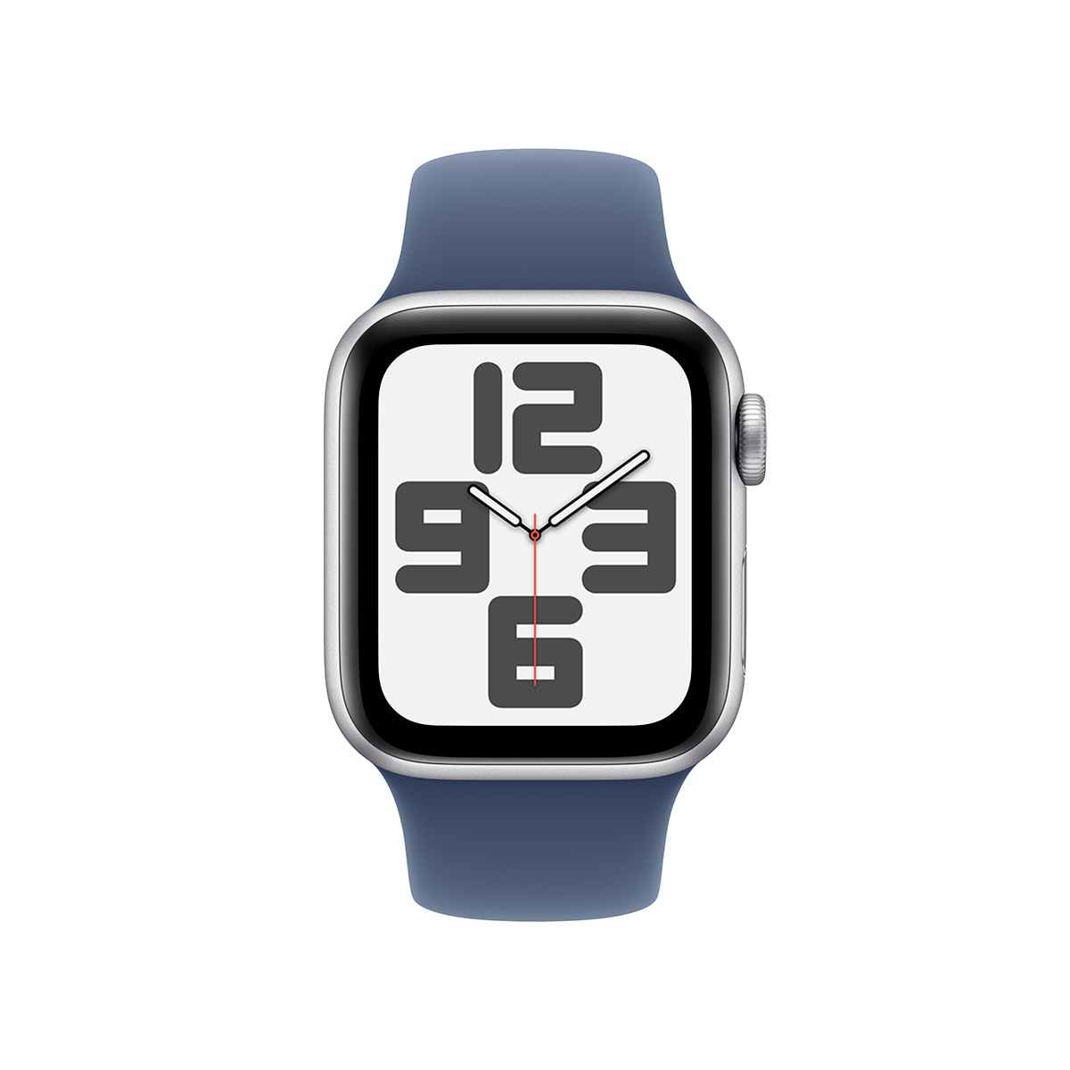 Apple 워치 SE GPS 40mm 실버 알루미늄 스포츠 밴드 - S/M