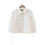 르샵 여성 셔츠 재킷 - 아이보리