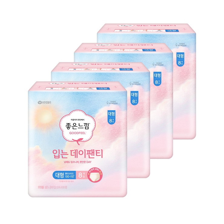 좋은느낌 입는데이팬티 중형 또는 대형 8개 x 4팩 - 대형 좋은느낌 입는데이팬티 중형 또는 대형 8개 x 4팩 - 대형
