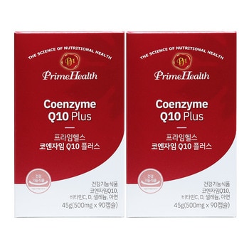 프라임헬스 코엔자임 Q10 플러스 500mg x 90캡슐 x 2